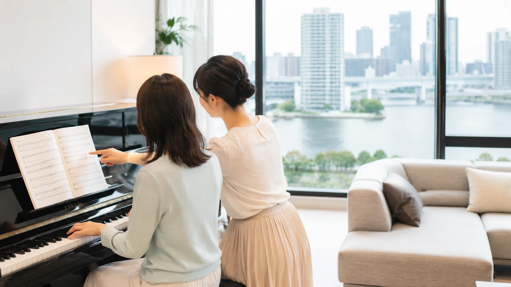 有明エリアの自宅・マンションで受けられる大人のピアノレッスン